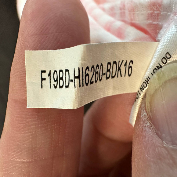 B. Draddy Golf Polo Pink + White Striped Men's Large - Picture 12 of 14